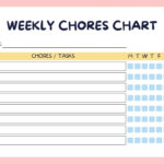 Free Customizable Chore Chart Templates To Print | Canva inside Free Printable Chore List For Teenager