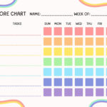 Free Customizable Chore Chart Templates To Print | Canva with FREE Printable Chore Chart Ideas
