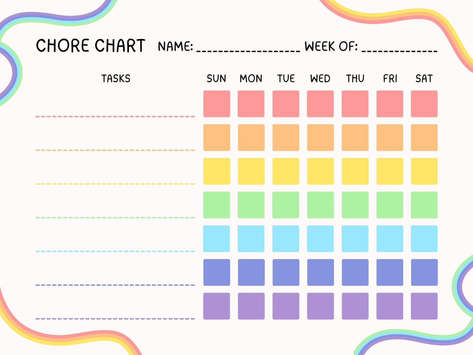 Free Customizable Chore Chart Templates To Print | Canva with FREE Printable Chore Chart with Prices