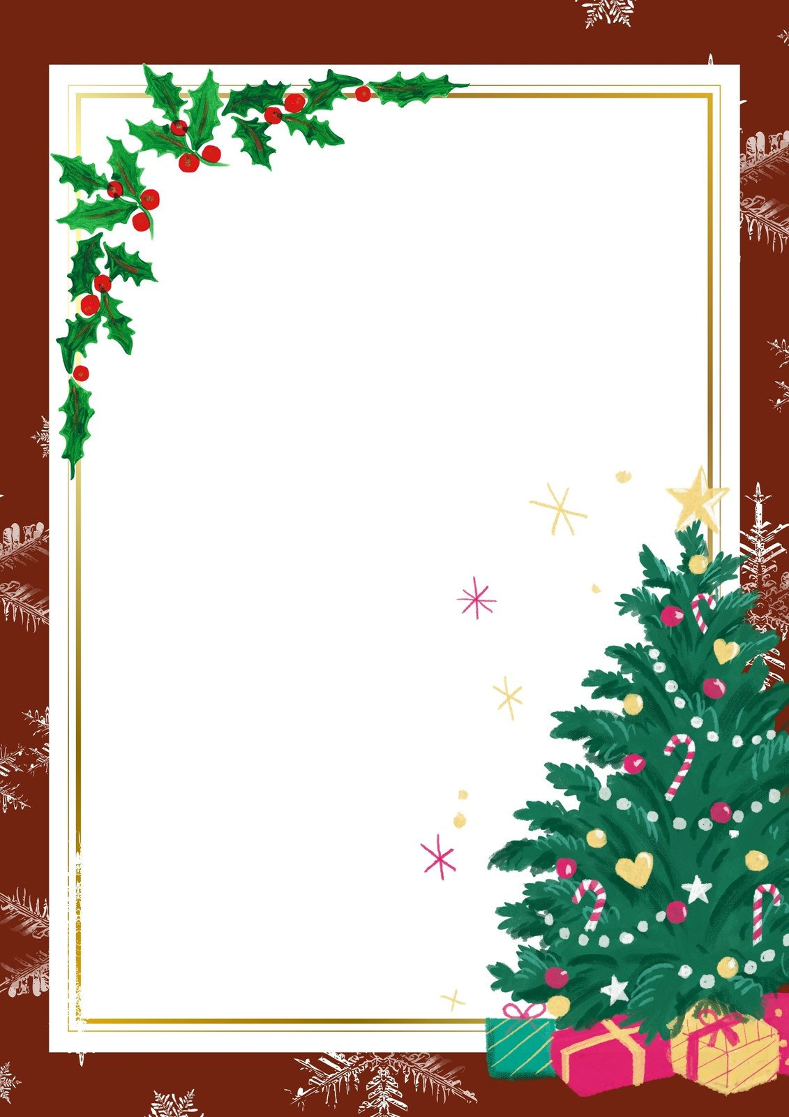 Free Customizable Christmas Page Border Templates | Canva in FREE Printable Christmas Page Borders
