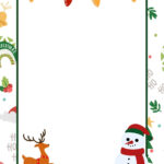 Free Customizable Christmas Page Border Templates | Canva in Free Printable Christmas Page Borders