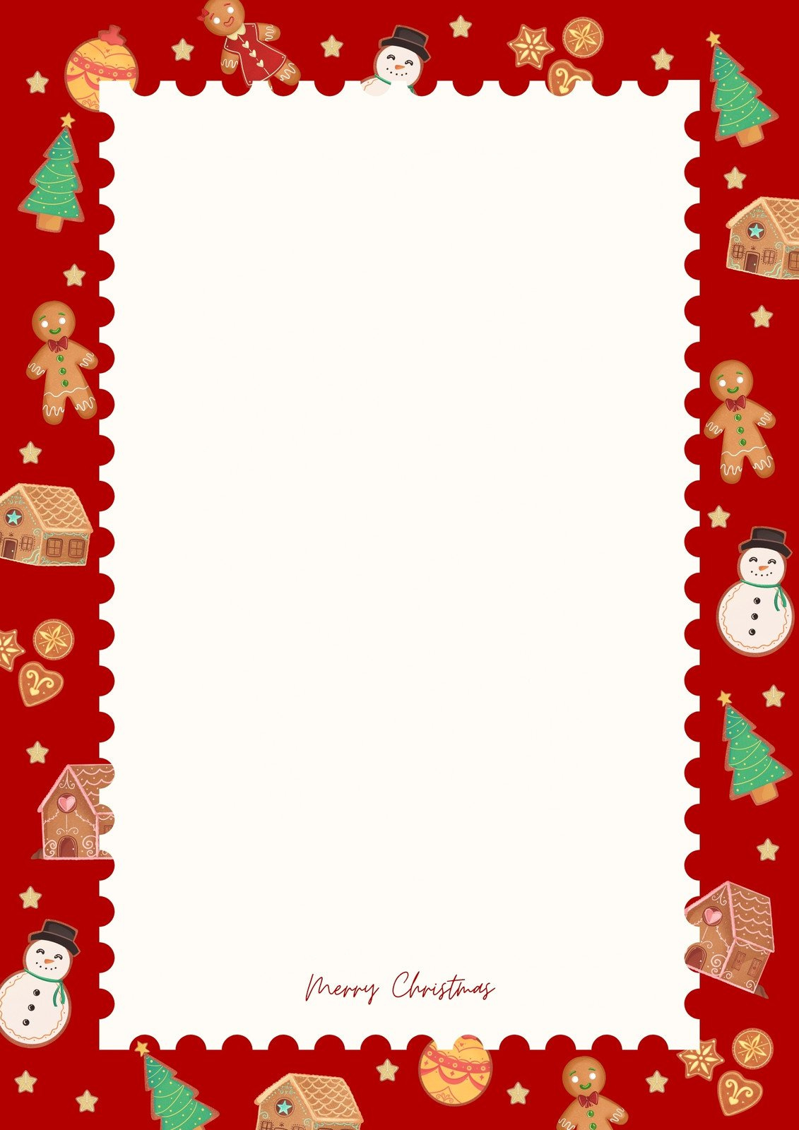 Free Customizable Christmas Page Border Templates | Canva throughout FREE Printable Christmas Border Templates