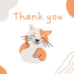 Free, Customizable, Printable Cat Card Templates | Canva within FREE Printable Cat Thank You Cards