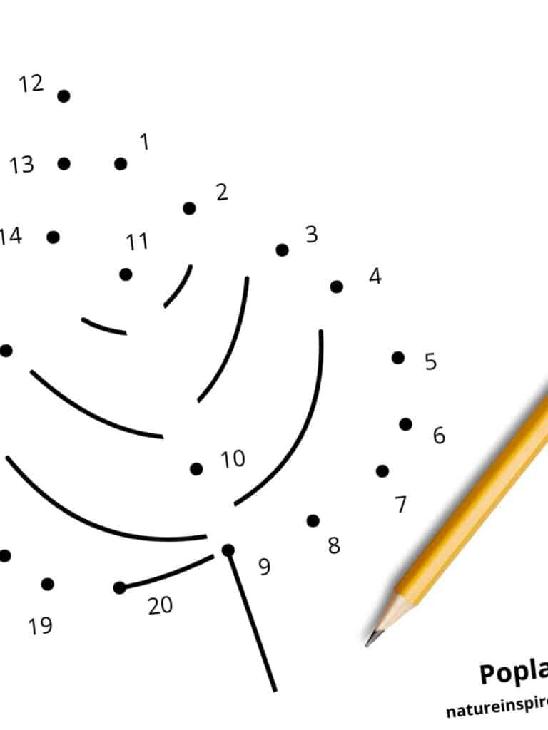 Free Dot To Dot Worksheets 1-20 - Nature Inspired Learning intended for Free Printable Connect The Dots 1-20