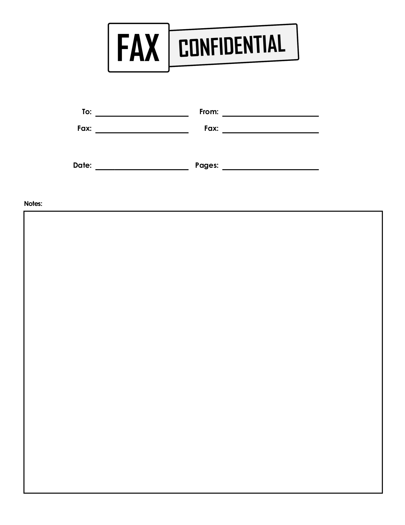 Free Fax &amp;#039;Confidential&amp;#039; Cover Sheets | Faxburner regarding FREE Printable Confidential Cover Sheet