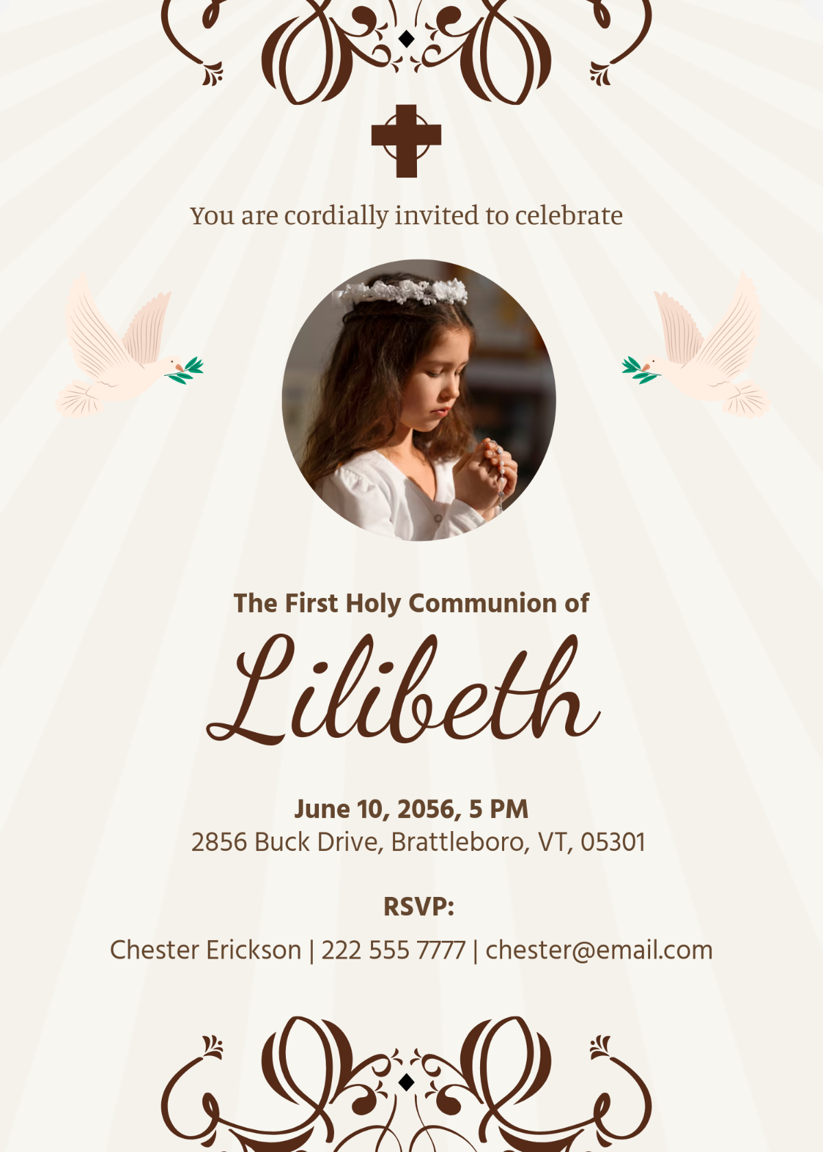 Free First Communion Invitation Templates, Editable And Printable regarding FREE Printable Catholic First Communion Cards