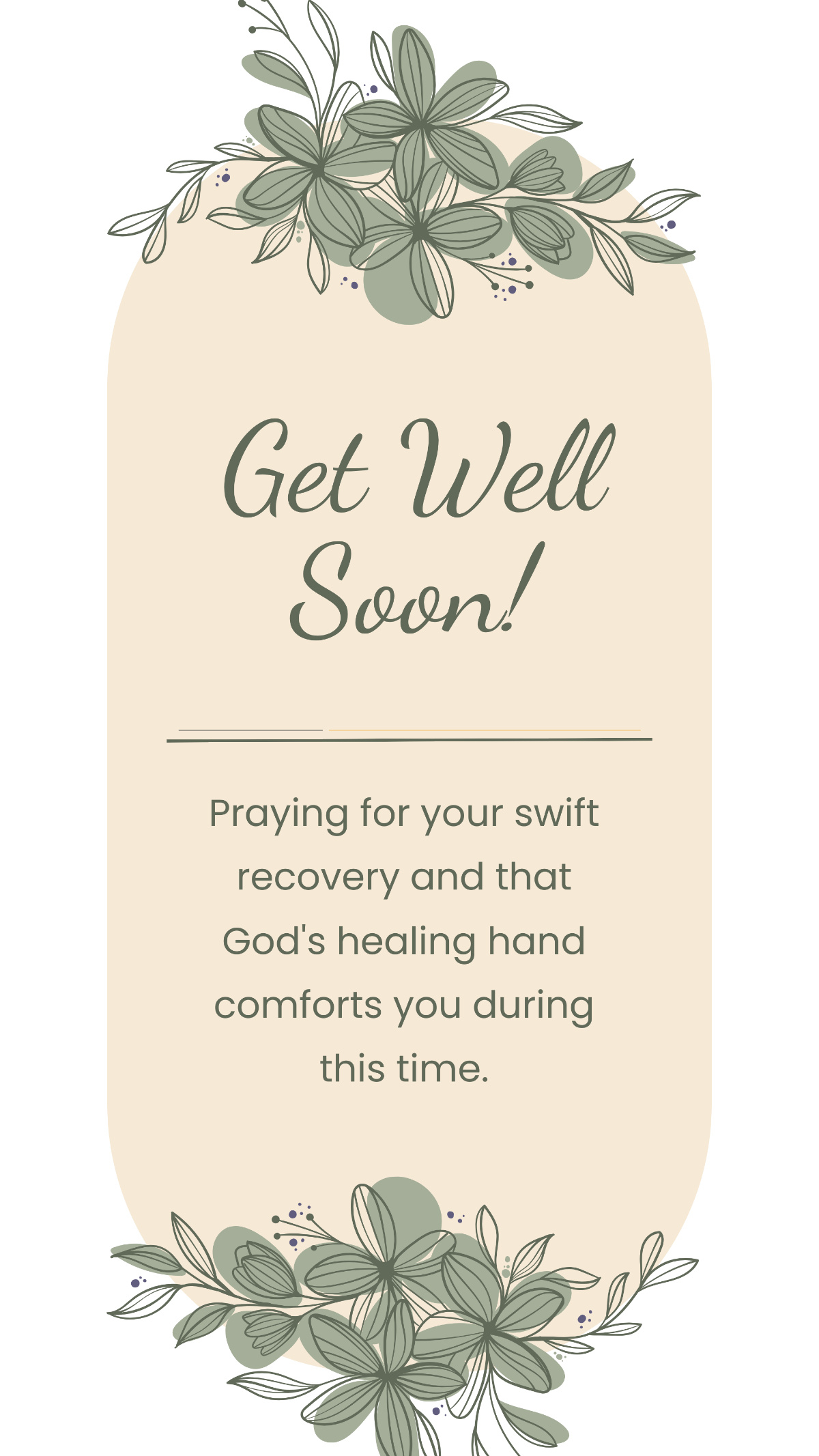 Free Get Well Soon Christian Message Template To Edit Online regarding Free Printable Christian Get Well Cards