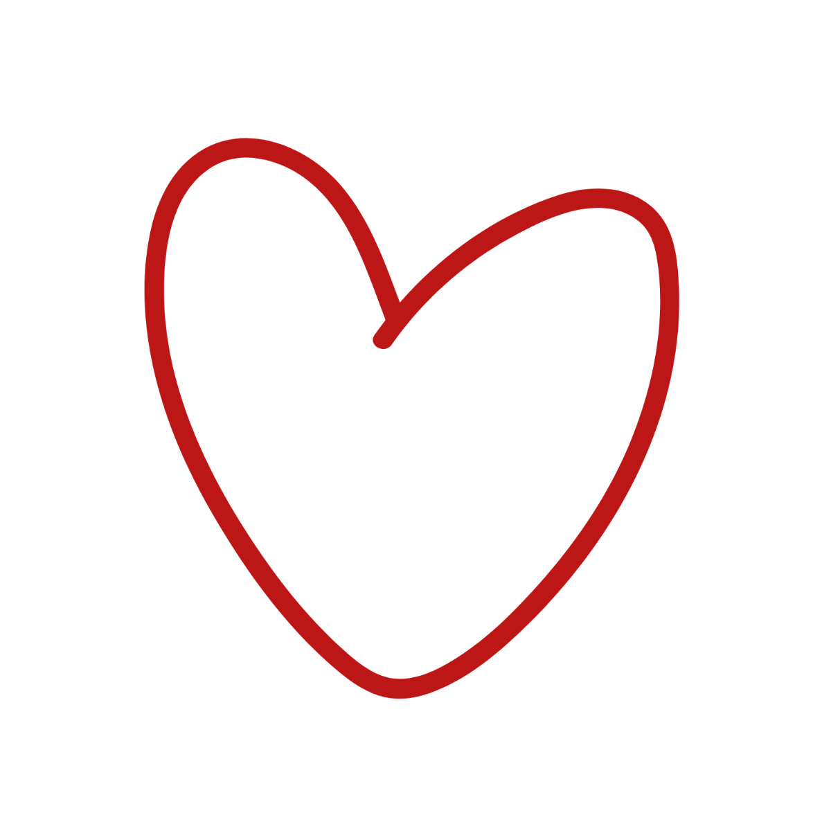 Free Hand Drawn Outline Heart Clipart Template To Edit Online in Free Printable Clip Art Hearts