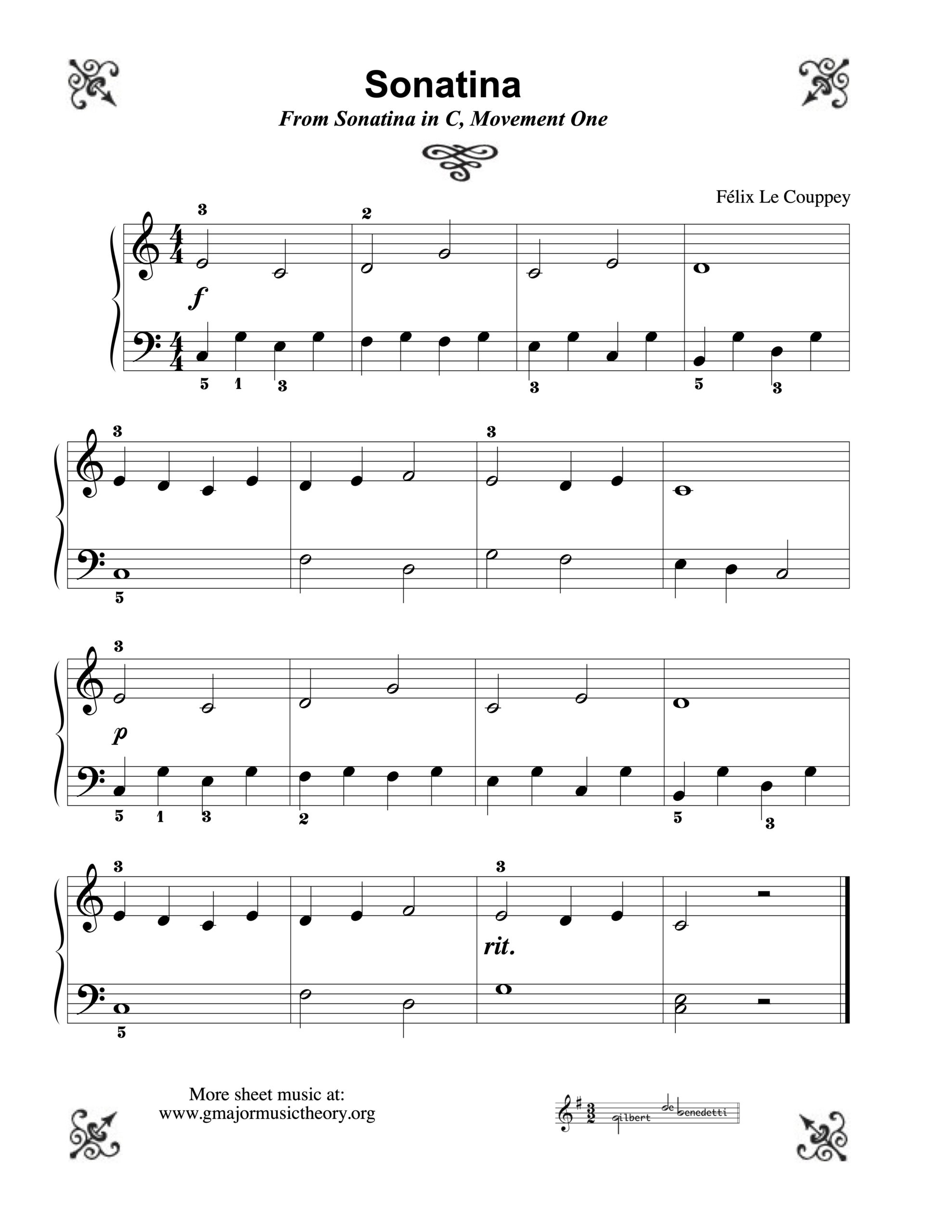 Free Piano Music! Keyboard Classics in Free Printable Classical Sheet Music For Piano