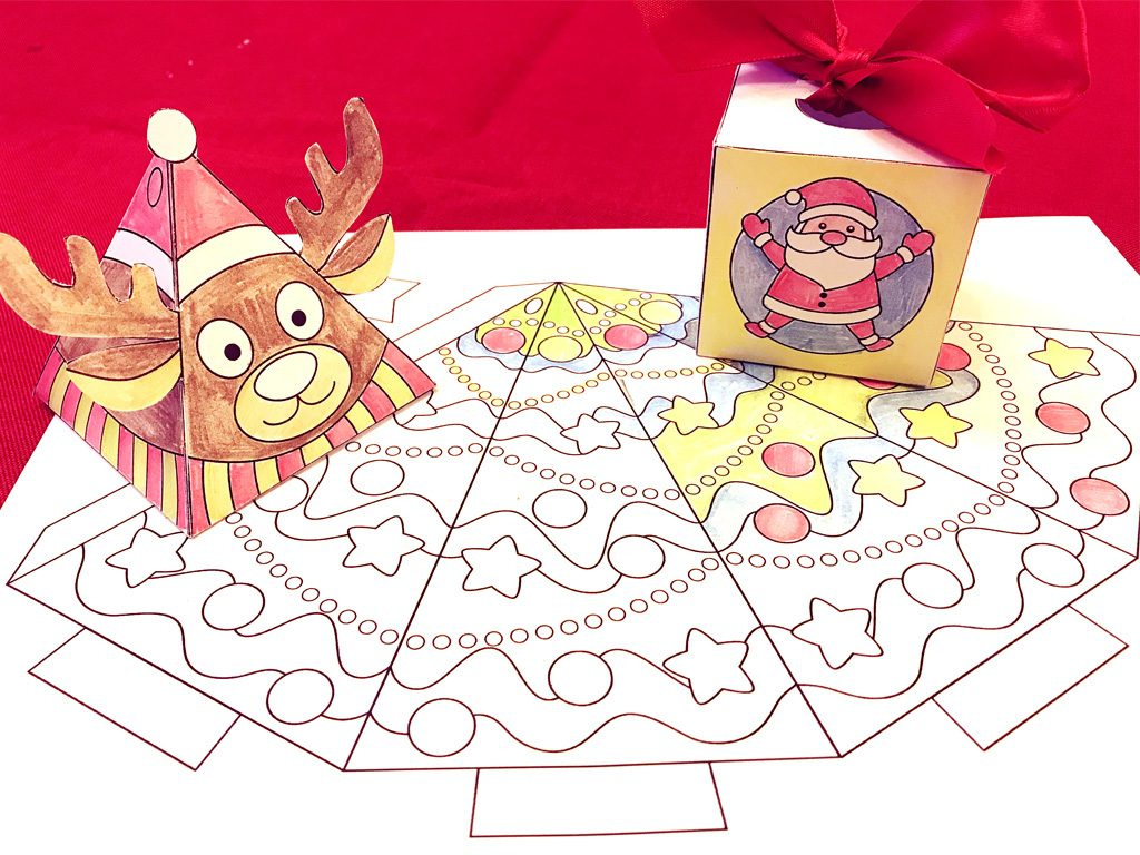 Free Printable 3-D Christmas Crafts. Teachersmag within FREE Printable Christmas Crafts For Preschoolers
