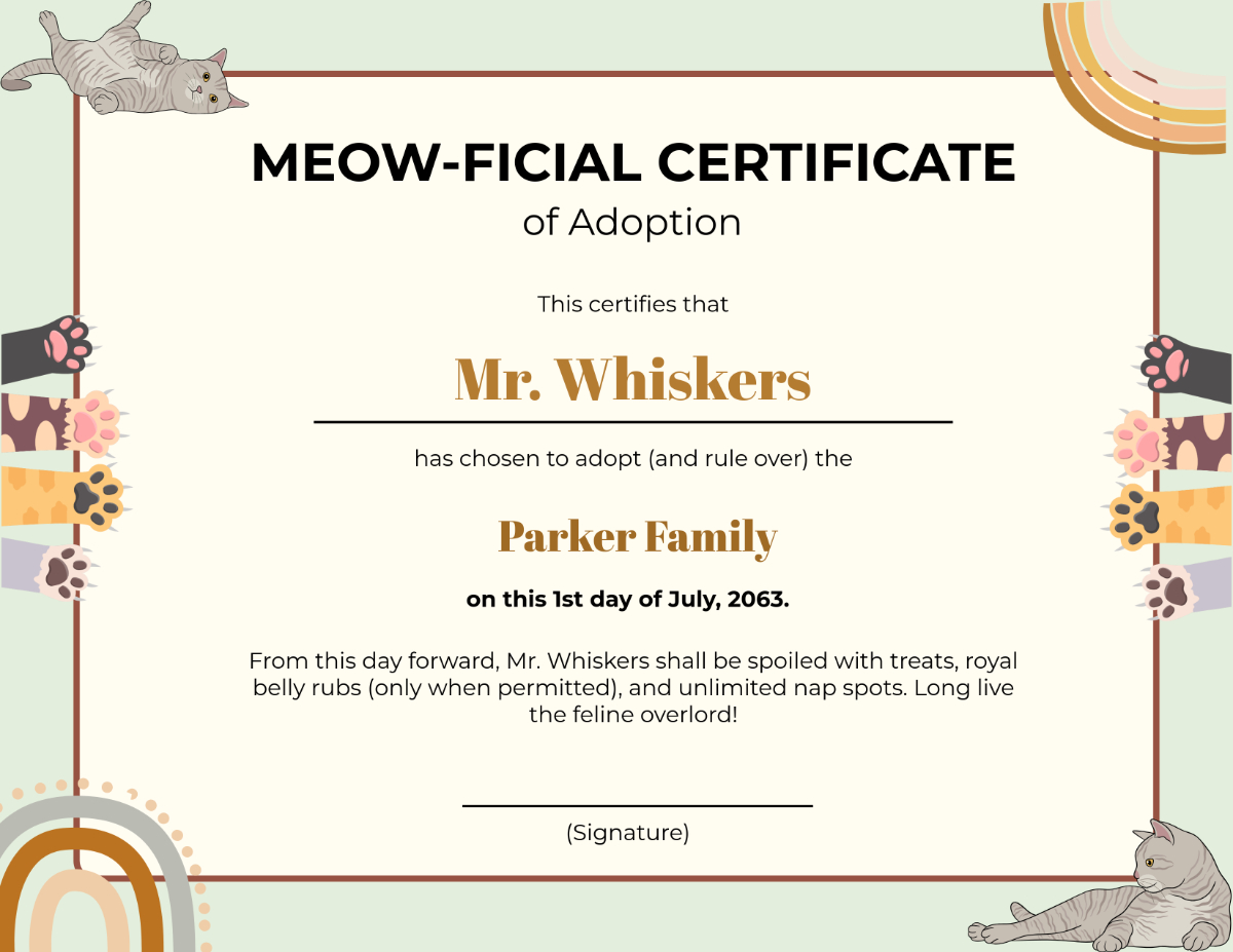 Free Printable Adoption Certificate Templates To Customize Online pertaining to FREE Printable Certificate of Adoption