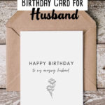 Free Printable Birthday Card For Your Amazing Husband within Free Printable Cards For Husband