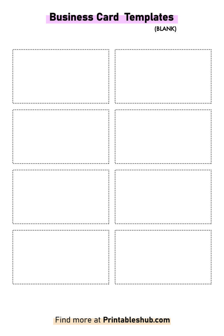 Free Printable Blank Business Card Template [Pdf Included] pertaining to Free Printable Business Card Templates For Word