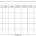 Free Printable Blank Calendar Template for FREE Printable Calendar Templates No Download