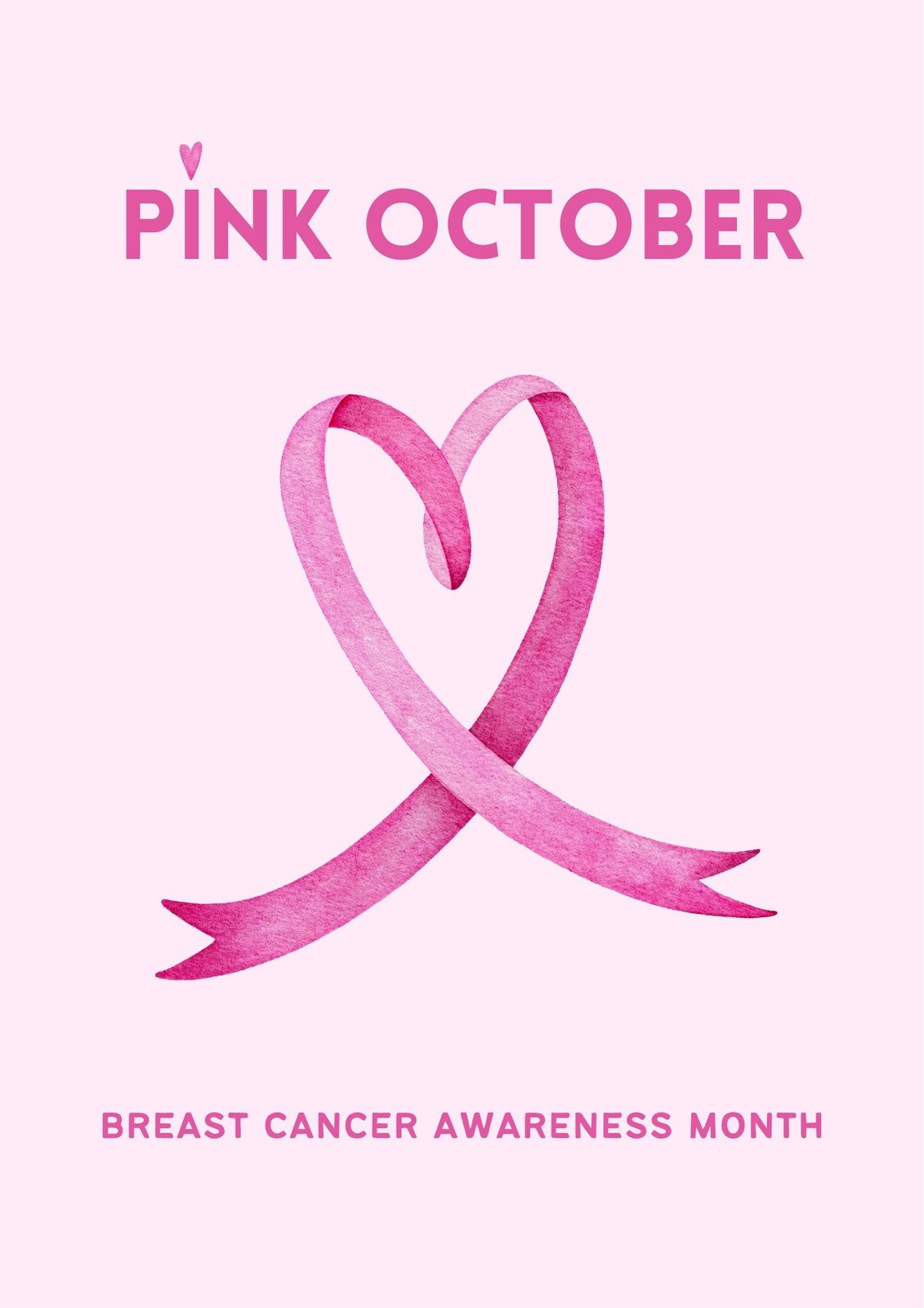 Free Printable Breast Cancer Awareness Poster Templates | Canva with Free Printable Cancer Awareness Ribbons