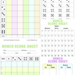 Free Printable Bunco Score Sheets + Table Tally Sheet [Pdf Included] in FREE Printable Bunco Tally Sheets