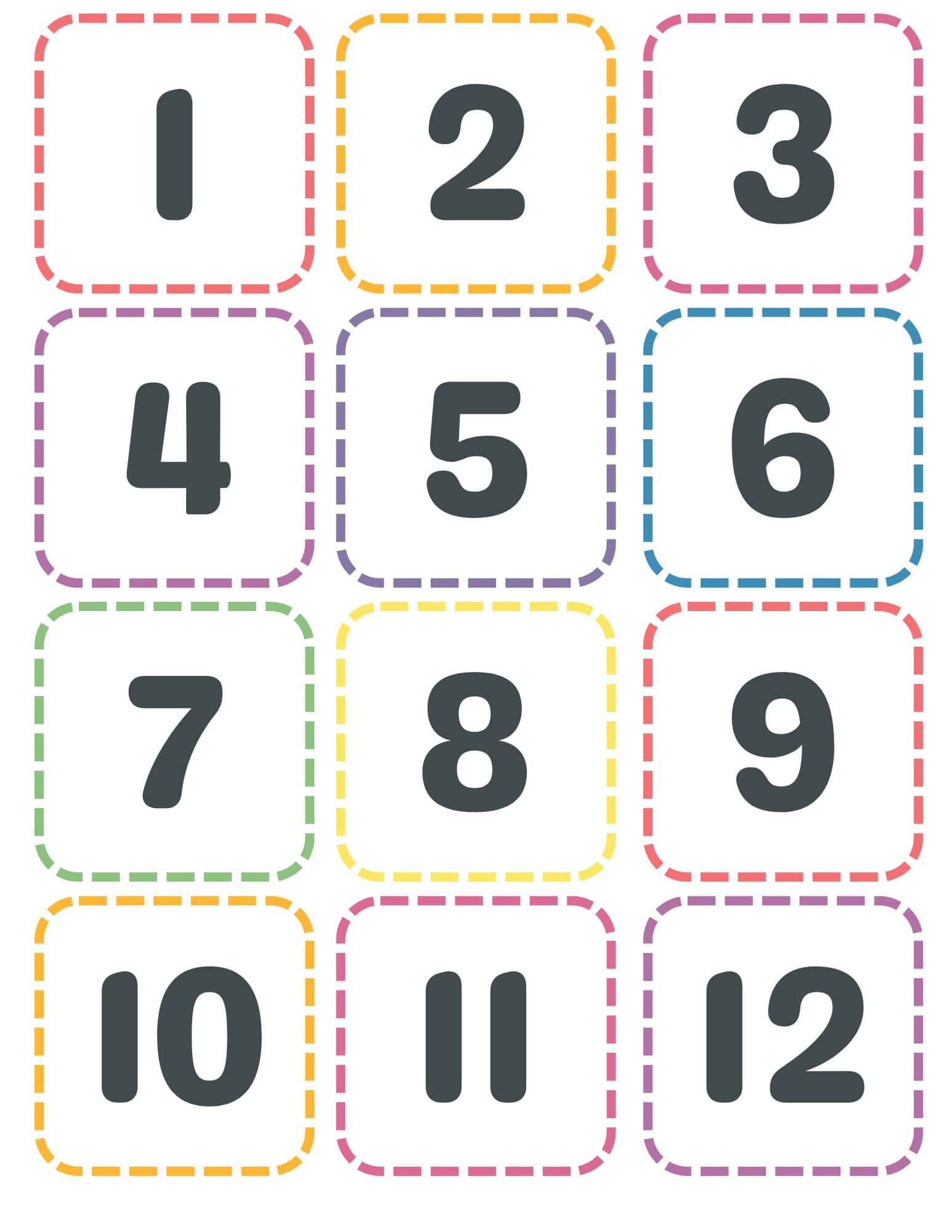 Free Printable Calendar Numbers 1-31 intended for Free Printable Calendar Numbers 1-31