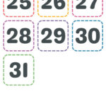 Free Printable Calendar Numbers 1-31 with regard to Free Printable Calendar Numbers 1-31