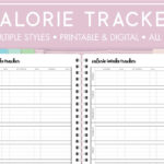 Free Printable Calorie Tracker - World Of Printables pertaining to FREE Printable Calorie Counting Chart