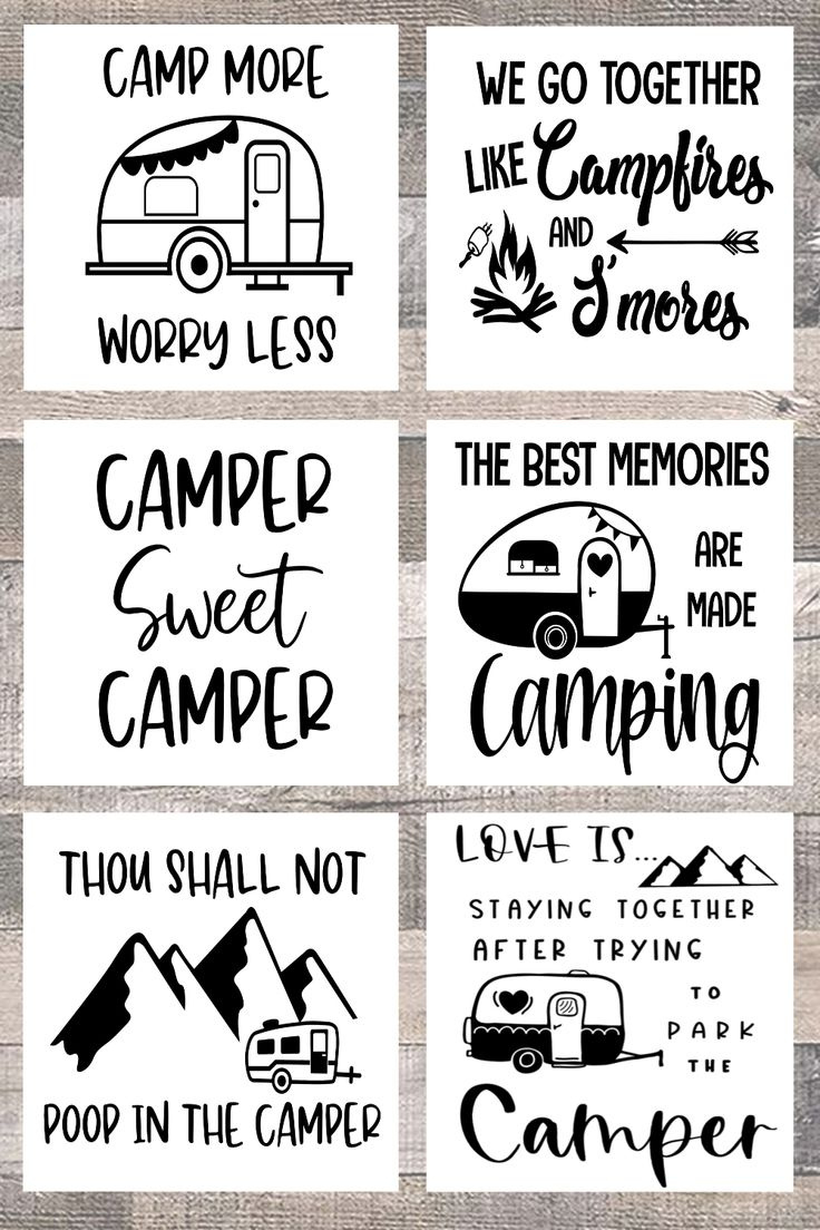 Free Printable Camping Décor Signs - Add Personality To Your Rv pertaining to FREE Printable Camping Signs Printable