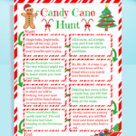 Free Printable Candy Cane Hunt Game within FREE Printable Candy Cane Scavenger Hunt