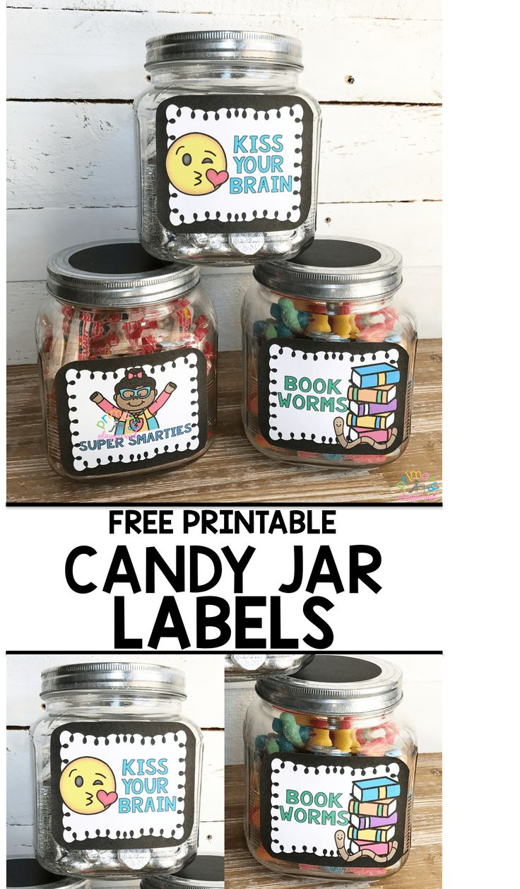 Free Printable Candy Jar Labels - Primary Playground throughout Free Printable Candy Jar Labels