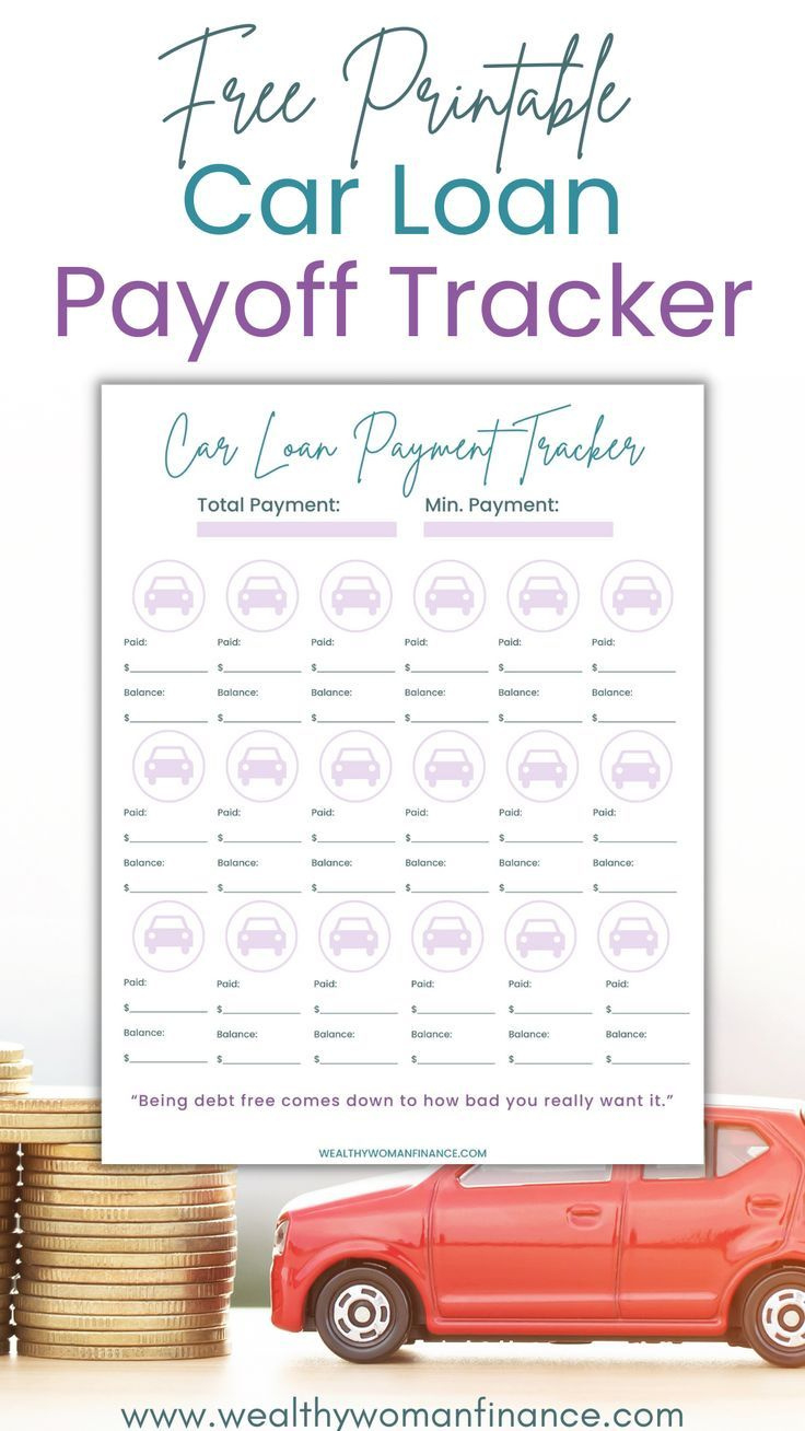 Free Printable! Car Loan Payoff Tracker regarding FREE Printable Car Payment Tracker