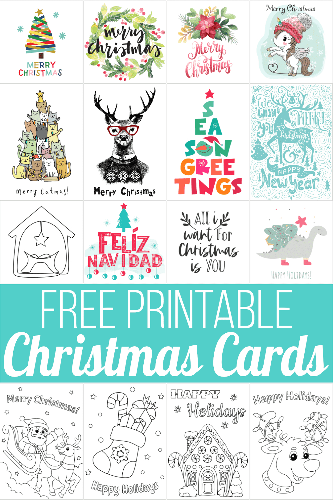 Free Printable Cards For All Occasions 2025 inside FREE Printable Christmas Greeting Cards