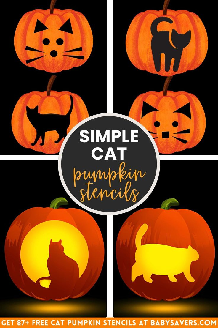Free Printable Cat Pumpkin Carving Stencils Get Into The Halloween pertaining to Free Printable Cat Pumpkin Carving Stencils