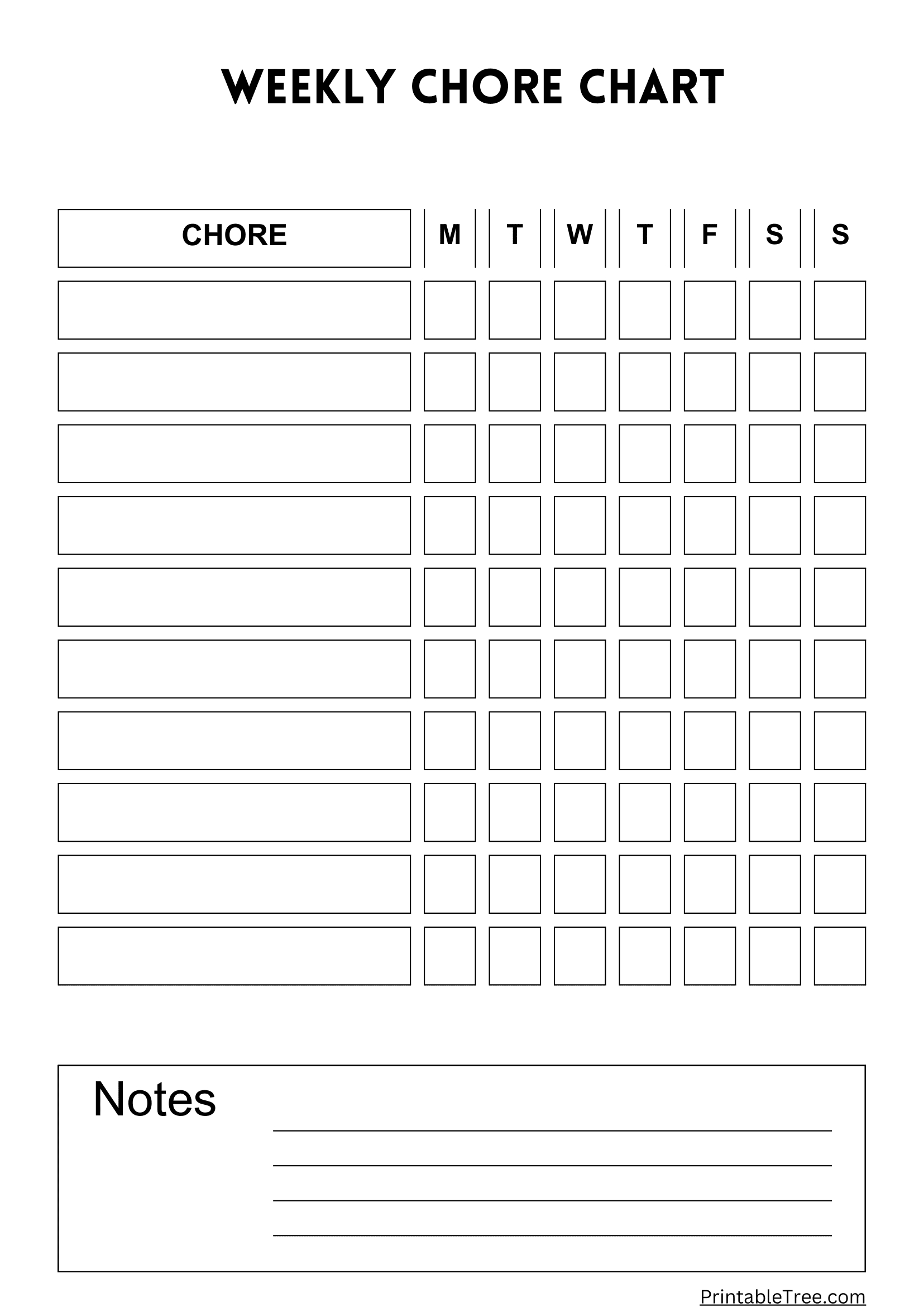Free Printable Chore Chart Pdf Template For Kids with regard to Free Printable Chore Chart Template For Kids