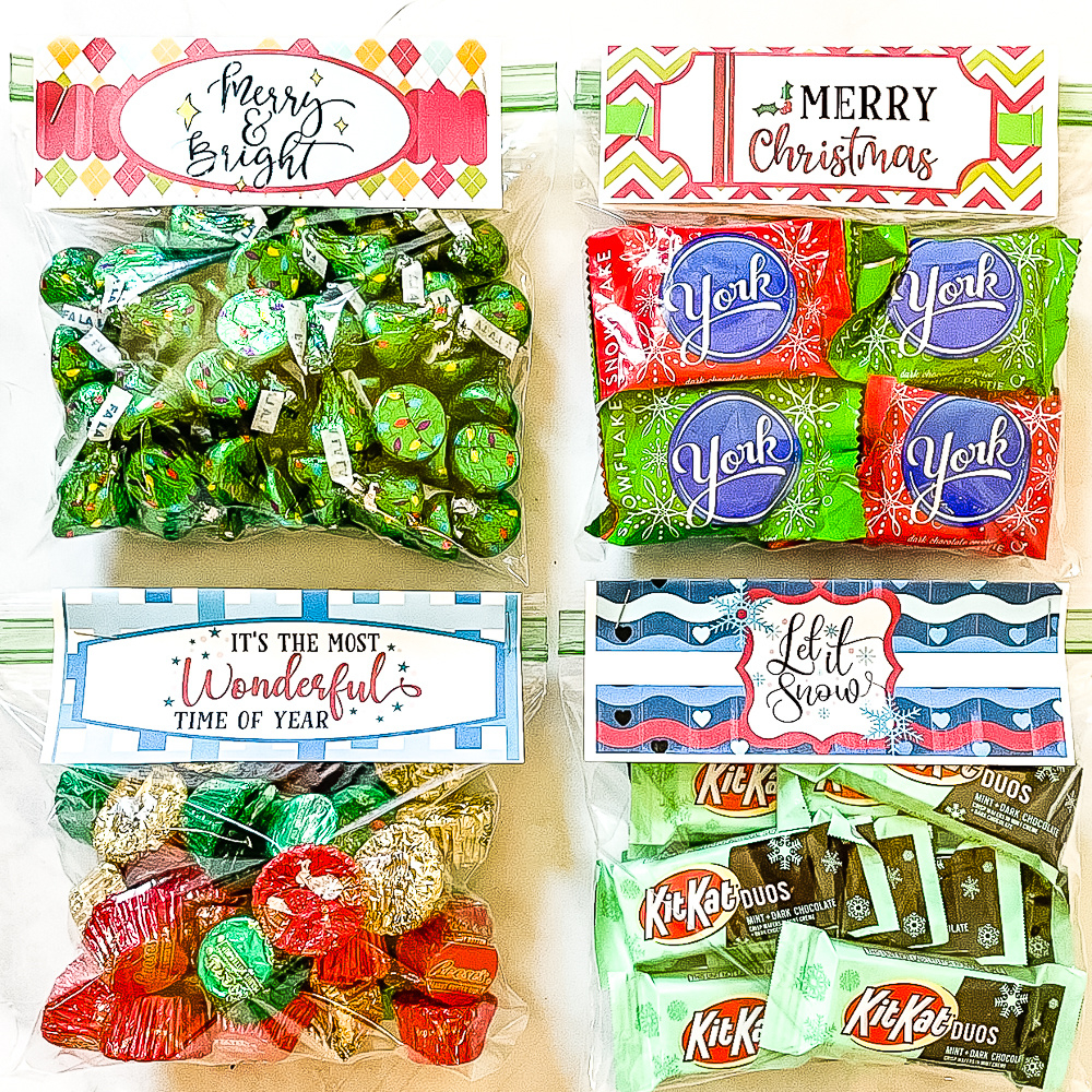 Free Printable Christmas Bag Toppers - Sweet Pea with regard to FREE Printable Christmas Treat Bag Toppers