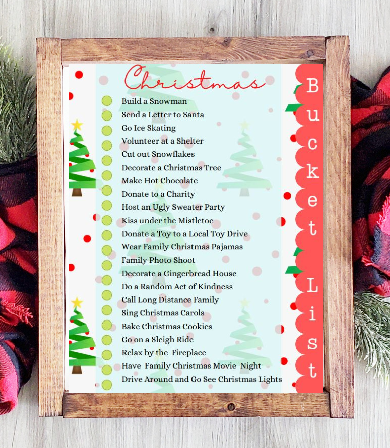 Free Printable Christmas Bucket List - Sweet Pea throughout FREE Printable Christmas Bucket List