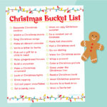 Free Printable Christmas Bucket List With Christmas Activities in Free Printable Christmas Bucket List