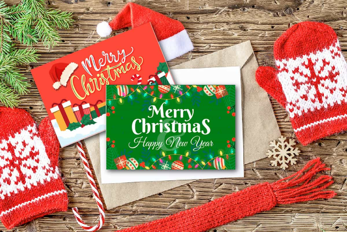 Free Printable Christmas Cards - Made With Happy regarding FREE Printable Christmas Greeting Cards