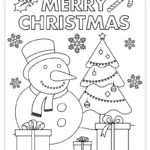 Free Printable Christmas Coloring Page For Kids - Pjs And Paint for FREE Printable Christmas Pictures For Kids