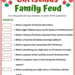 Free Printable Christmas Family Feud Game Questions &amp; Answers with FREE Printable Christmas Family Feud Game