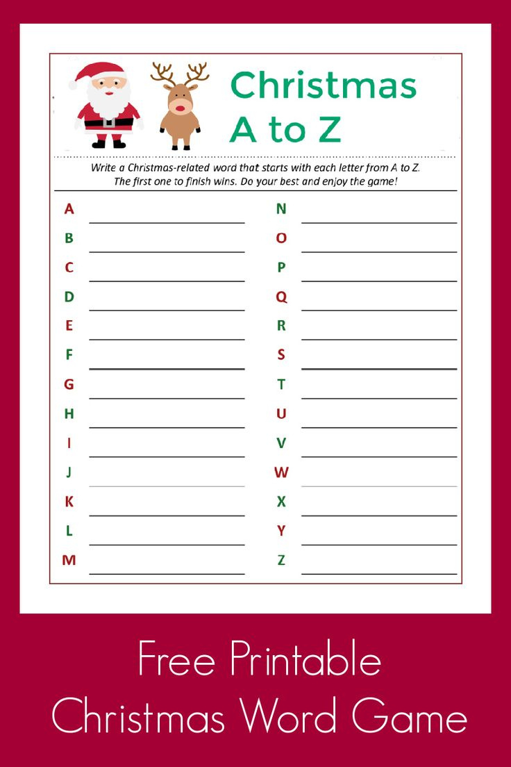 Free Printable Christmas Games At Duckduckgo for FREE Printable Christmas Word Games For Adults