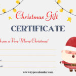 Free Printable Christmas Gift Certificate Templates [Pdf, Word] Blank intended for FREE Printable Christmas Gift Certificates Templates
