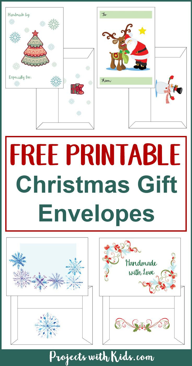 Free Printable Christmas Gift Envelopes throughout Free Printable Christmas Envelope Templates