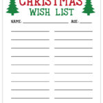 Free Printable Christmas List | Wish List For Kids - Pjs And Paint regarding FREE Printable Christmas List For Kids