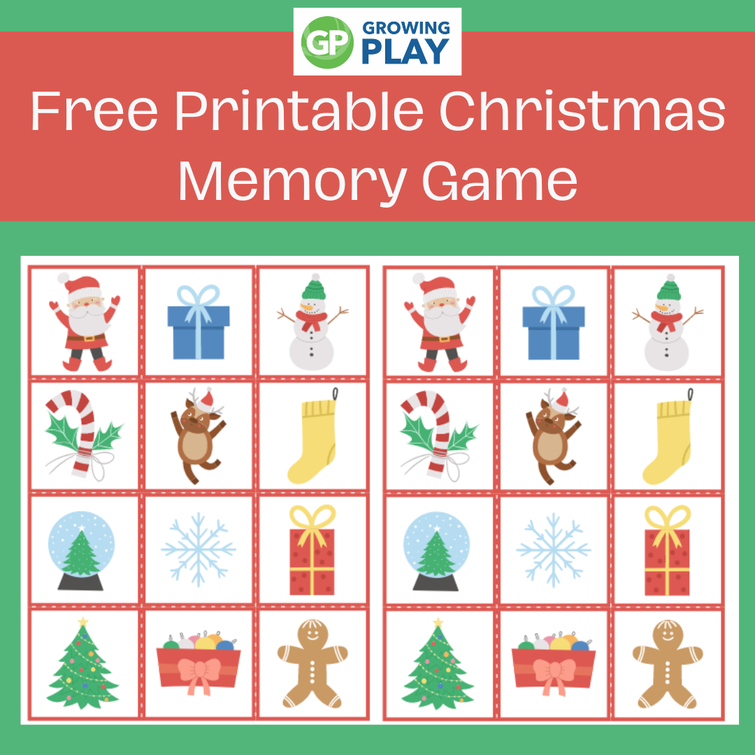 Free Printable Christmas Memory Game For Kids - Growing Play for Free Printable Christmas Memory Game