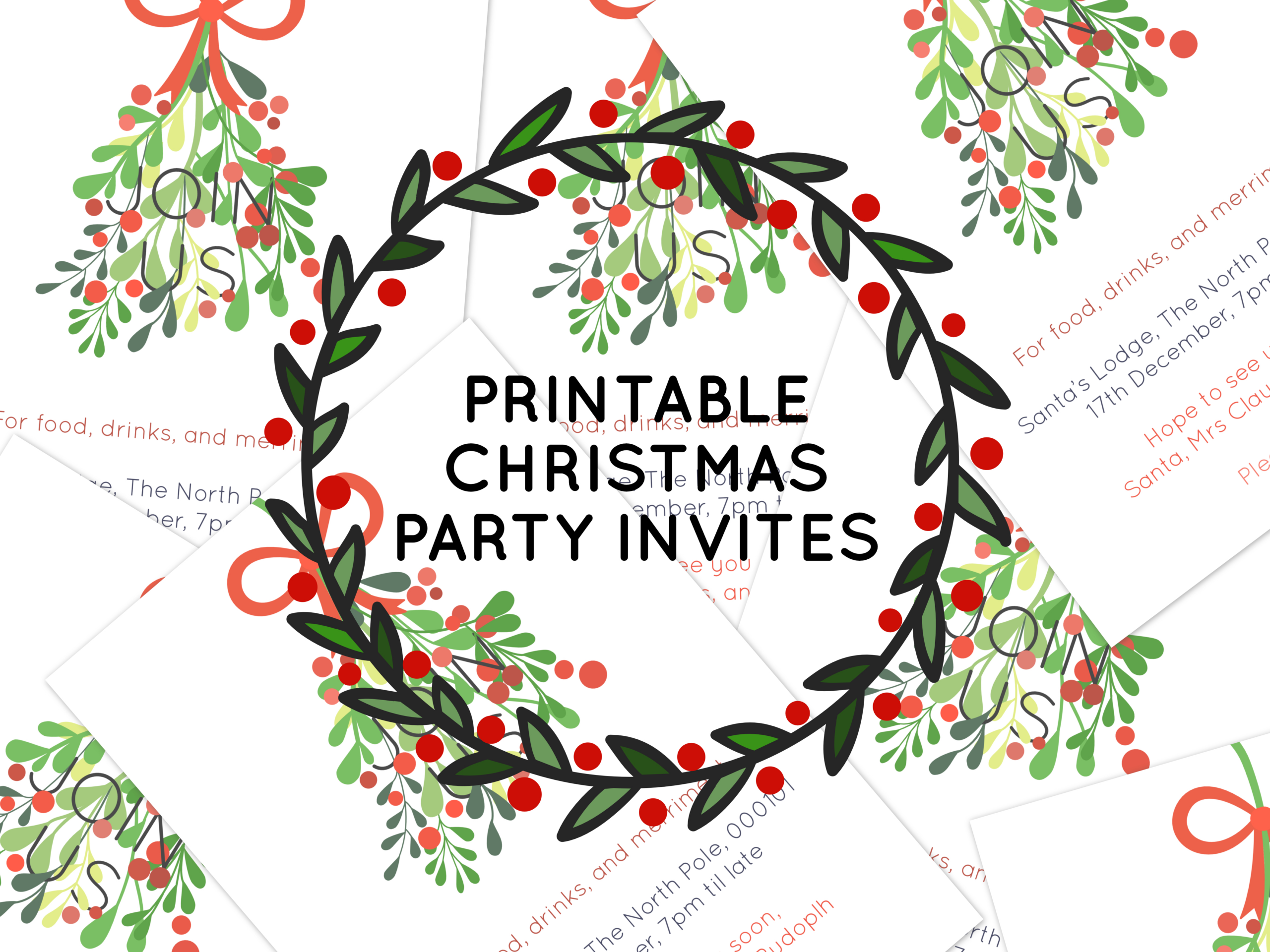 Free Printable Christmas Party Invites – Work Over Easy with regard to Free Printable Christmas Party Invite