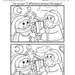 Free Printable Christmas Spot The Difference Worksheet throughout FREE Printable Christmas Spot the Difference
