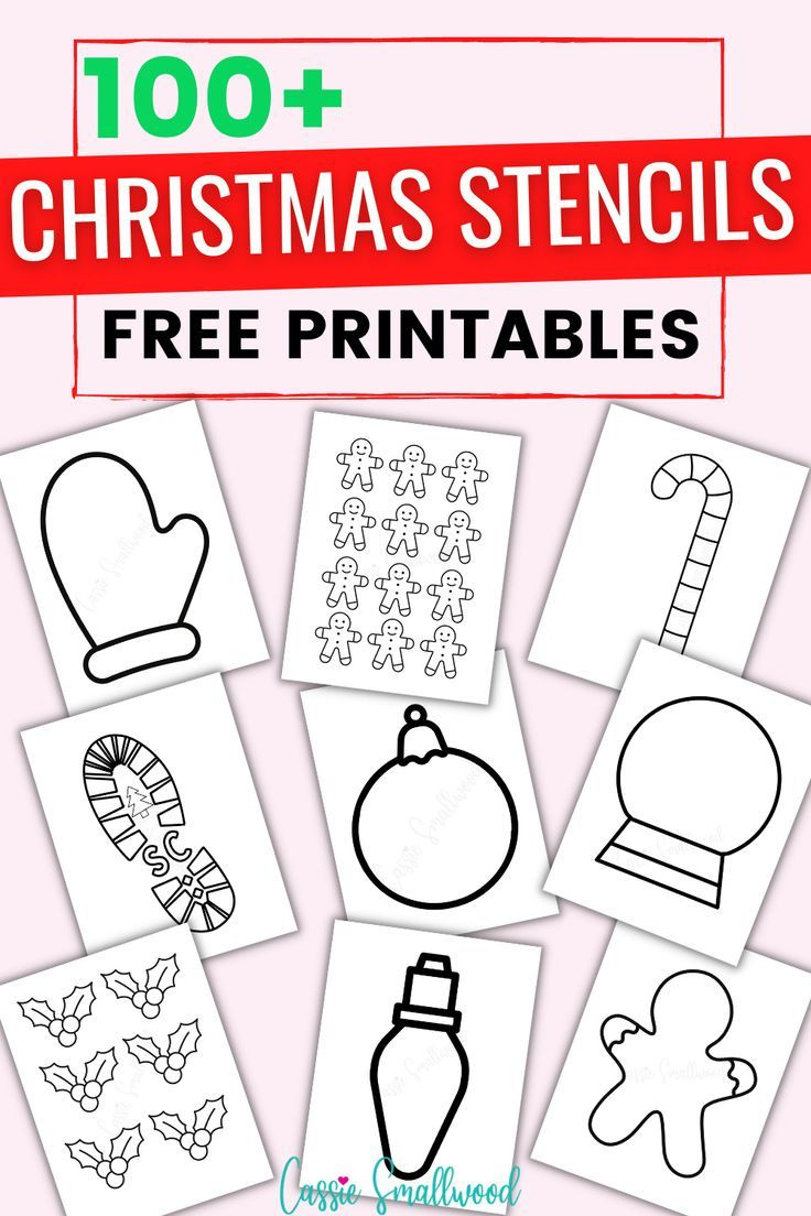 Free Printable Christmas Stencils And Templates with regard to FREE Printable Christmas Stencil Templates