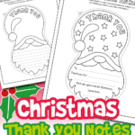 Free Printable Christmas Thank You Notes For Kids - Walkingthe Way throughout FREE Printable Christmas Thank You Notes