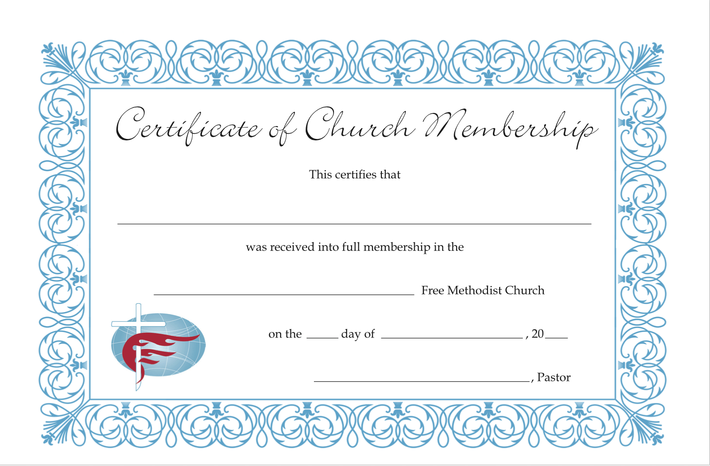 Free Printable Church Membership Certificates - Printable Party Favors pertaining to Free Printable Church Membership Certificates