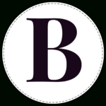 Free Printable Circle Banner Letters {Entire Alphabet} - Paper throughout FREE Printable Circle Banner Letters