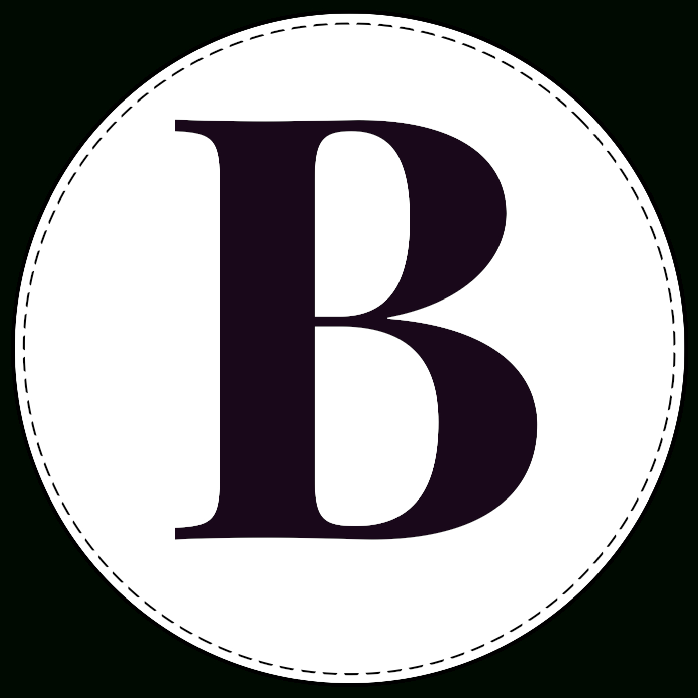 Free Printable Circle Banner Letters {Entire Alphabet} - Paper throughout FREE Printable Circle Banner Letters