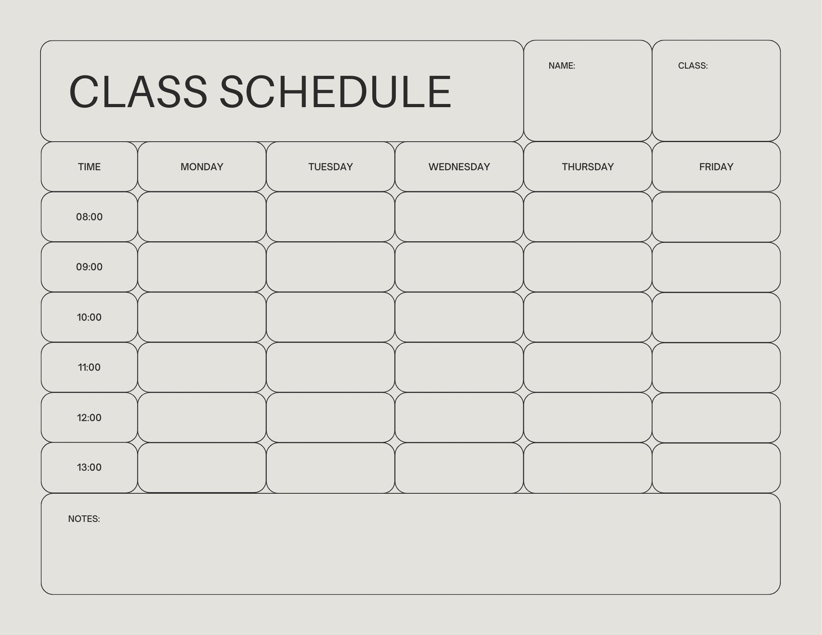 Free Printable Class Schedule Templates To Customize | Canva regarding FREE Printable Class Schedule Template