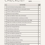 Free Printable Cleaning Checklist Templates | Canva with regard to Free Printable Cleaning Checklist Template